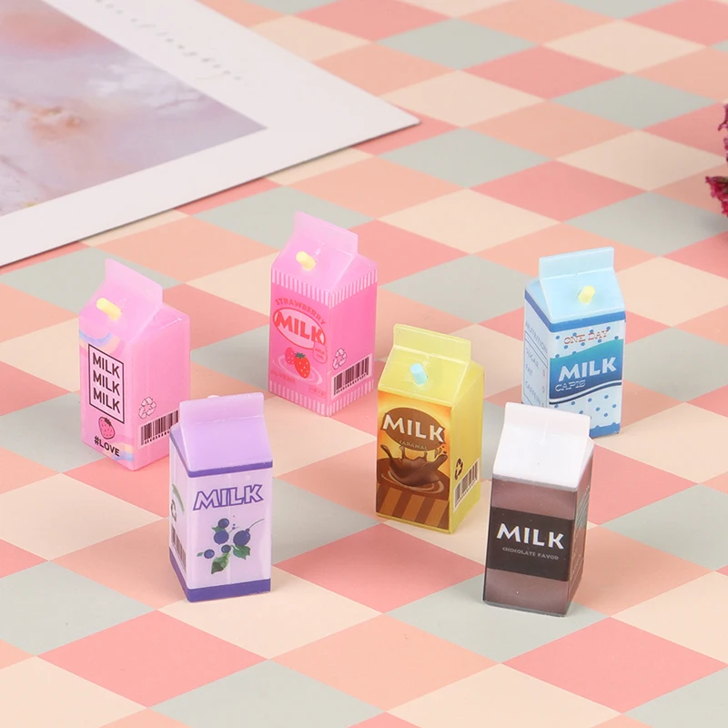 

1:12 Dollhouse Miniature Mini Boxed Milk Model Kitchen Accessories Toys