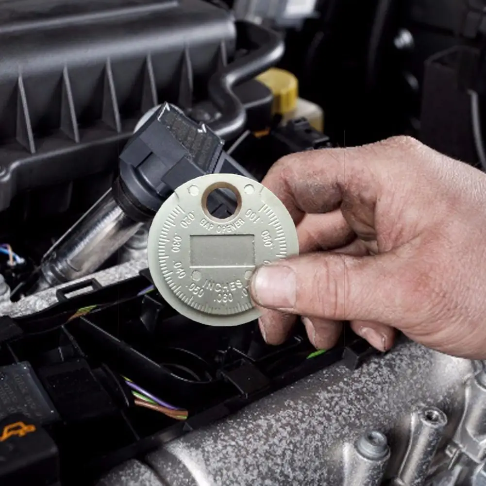 

Spark Plug Gap Gauge Tool Coin Type Spark Plug Gauge Featuring An Easy-to-Read Scale Car Accessories