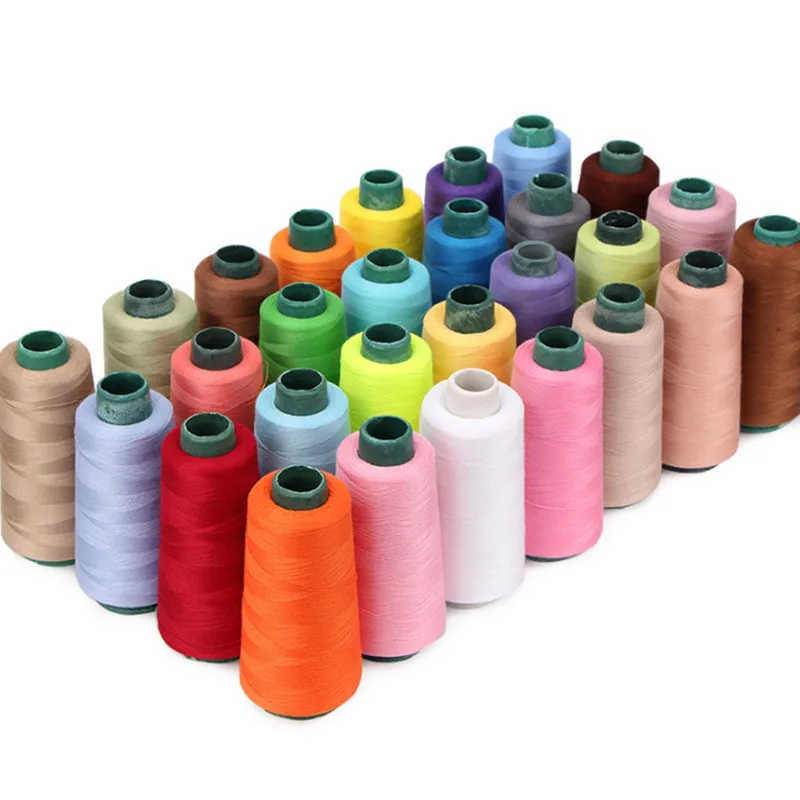 

3000 yards black white sewing thread 40/2 various colors high strength and wear-resistant polyester thread 1PC