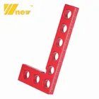 Квадратная линейка из алюминиевого сплава, метрический и дюймовый измеритель высоты, 90 градусов, L-квадрат, деревообрабатывающий инструмент для измерения, угловая линейка