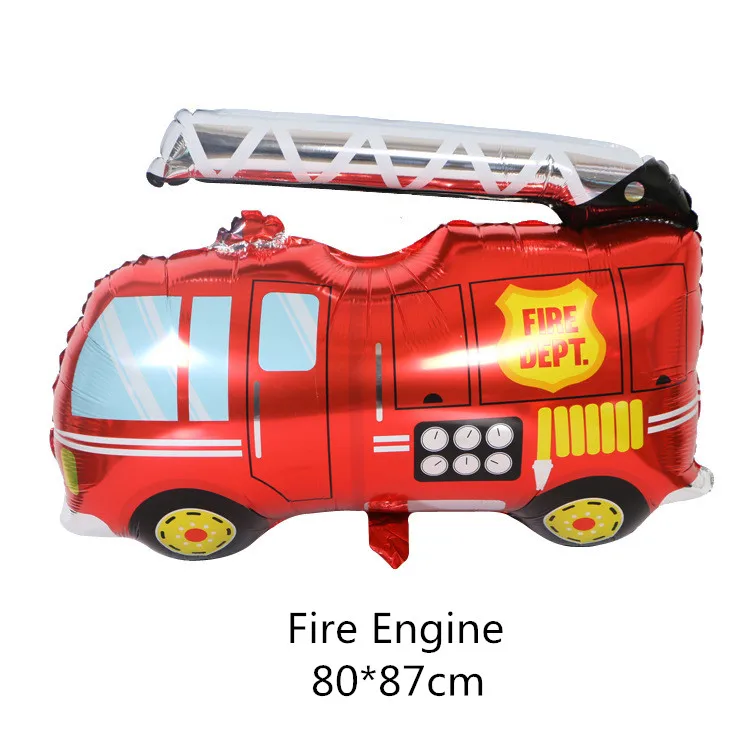 1 шт. милый автомобиль воздушный шар из фольги танк поезд полицейский школьный