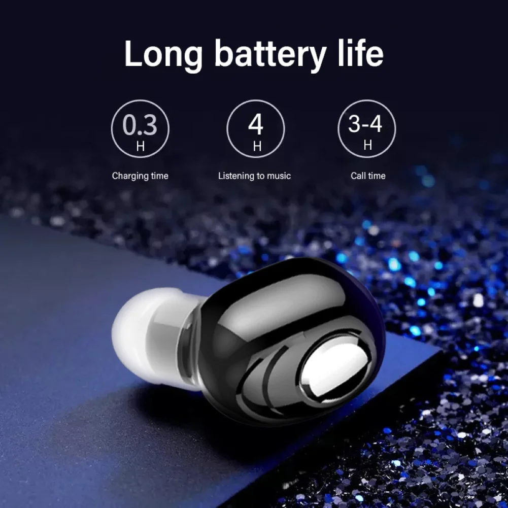 L16 портативный одиночный правый ухо беспроводной Bluetooth 5,0 наушники водонепроницаемые спортивные наушники с/без зарядного устройства