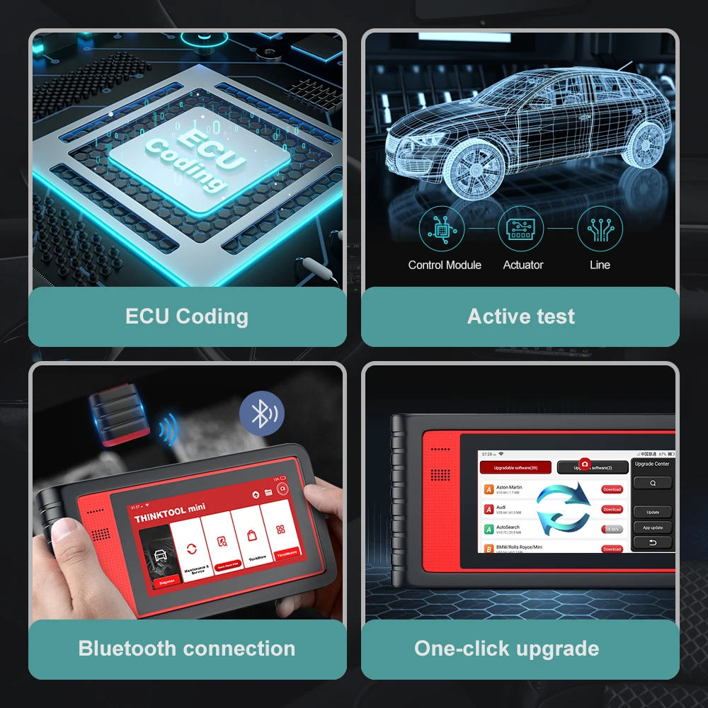 Thinkcar THINKTOOL MINI OBD2 автомобильный сканер полная система диагностические