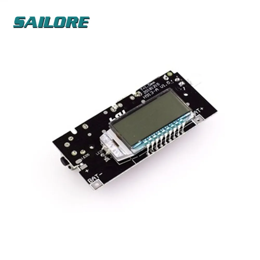 

Automatic Protection! Dual USB 5V 1A 2.1A Mobile Power Bank 18650 Lithium Battery Charger Board Digital LCD Charging DIY Module