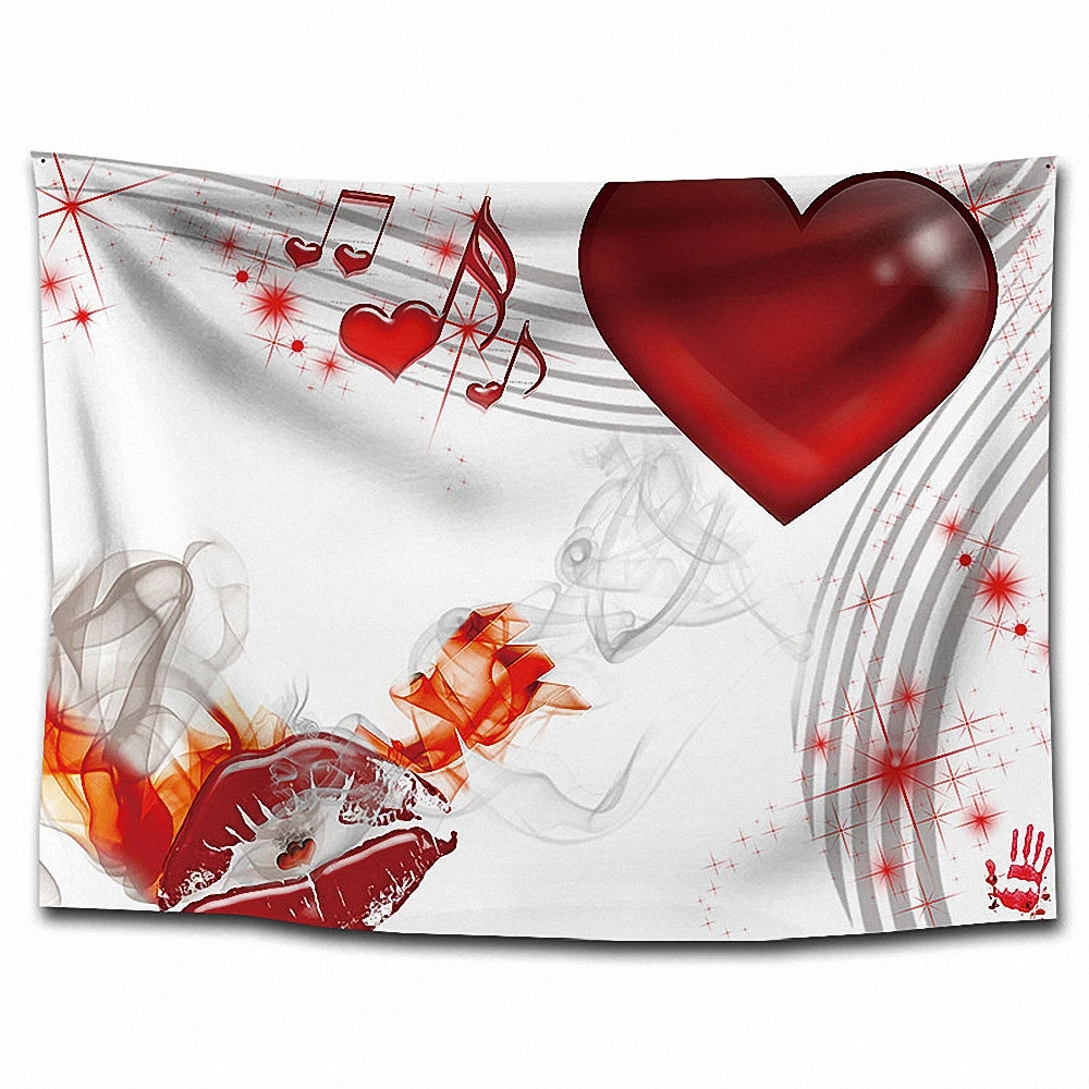 

Musical Notes Rock Hip Hop Rock Poster Flags Banners Beach Towel Curtain Tapestries Wall Carpet Bedroom Living Room Wall Decor D