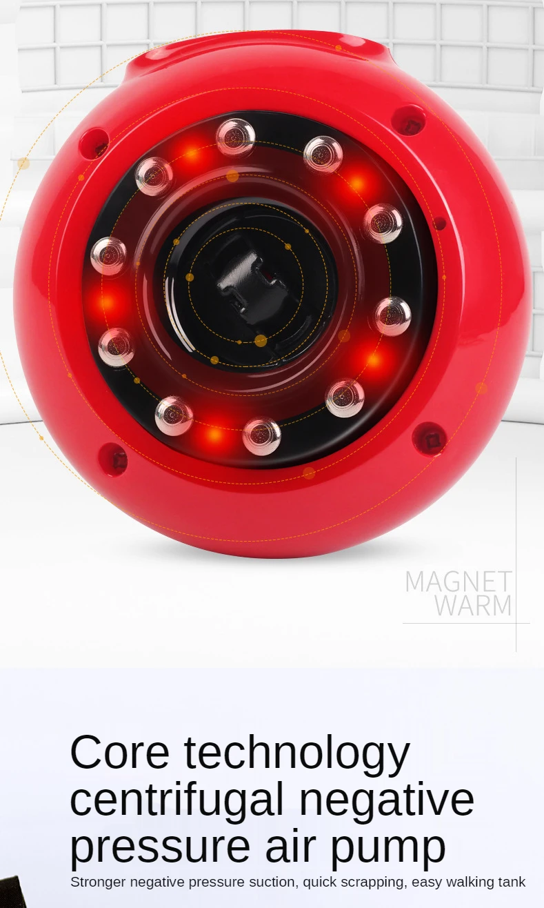 

Negative pressure suction gua Sha instrument fever physiotherapy health care instrument cupping device rechargeable massager