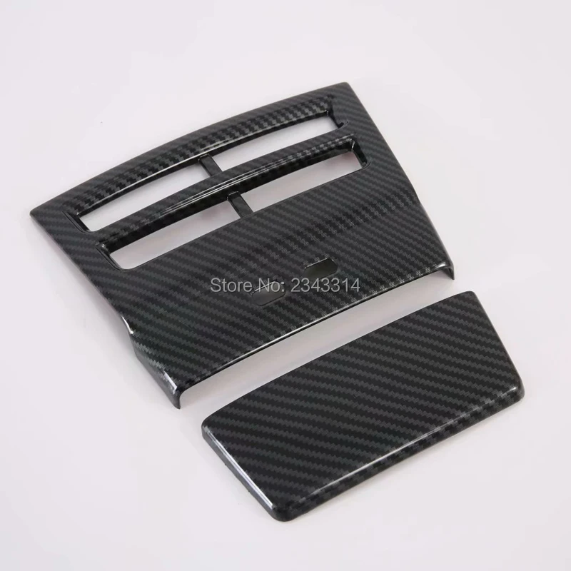 

Автомобильные аксессуары для Tesla Model S 2016 2017 2018 2019 автомобильный Стайлинг ABS углеродный подлокотник Крышка вентиляционного отверстия стикер ...