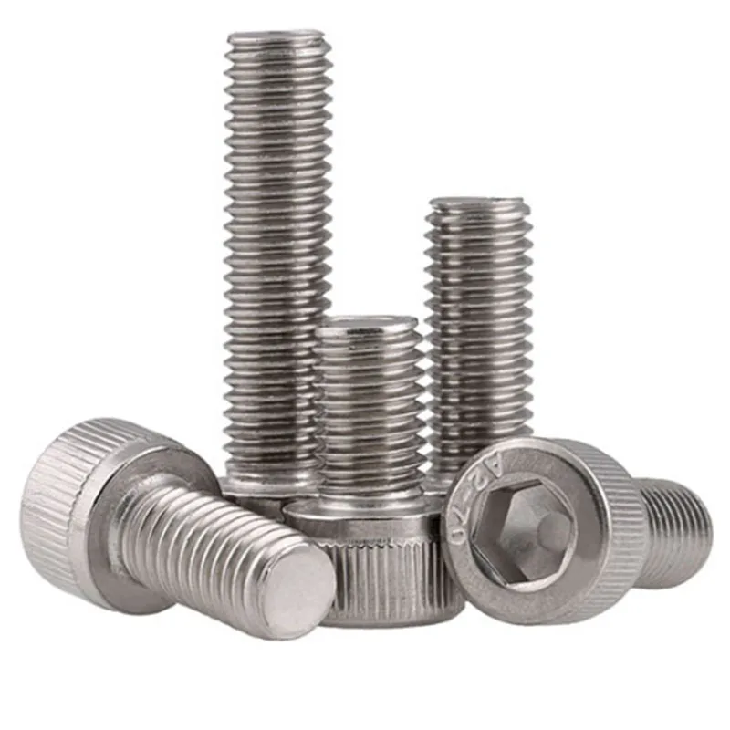 M5 x 0.8 / 5mm 304 Stainless Steel SOCKET HEAD Caps Screws Allen Hex Socket Cap Head DIN 912 A2 70 | Обустройство дома