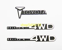 rc cars body shell metal logo sticker for 110 toys rc truck 4wd trail finder 2 tamiya toyota bruiser hilux pickup accessories