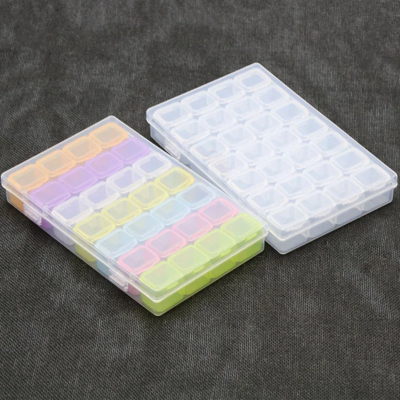 Контейнер для ювелирных изделий пластиковый 11 х17 см 28 отделений | Дом и сад