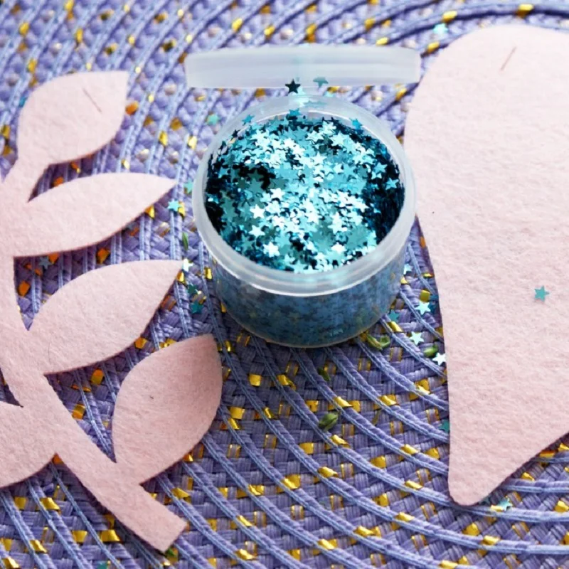 

10g 3MM Glitter Mini Stars Acrylic Shiny Gold Silver Star Sequin Nail Art Confetti for Wedding Party Decoration Balloon Confetti