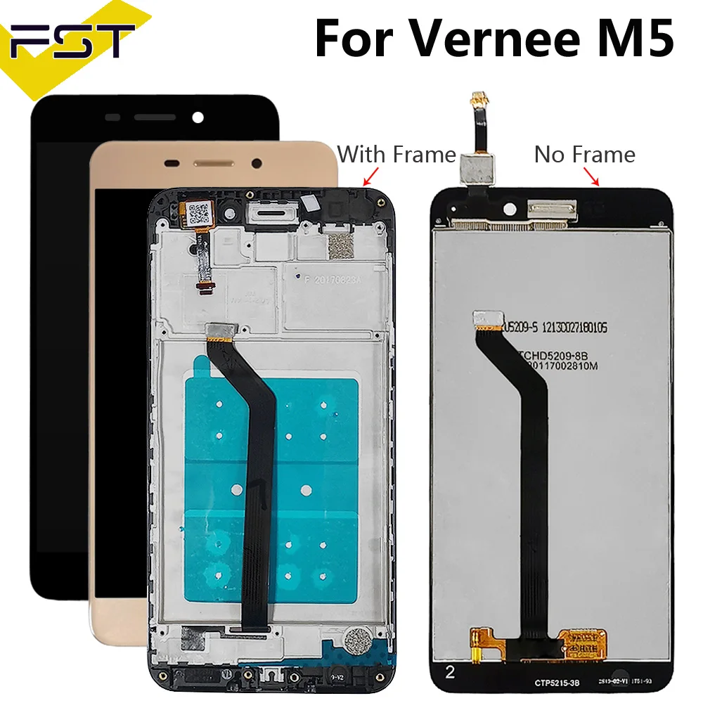 ЖК дисплей 5 2 дюйма для Vernee M5 + кодирующий преобразователь сенсорного экрана в