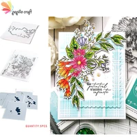 leaf flower plant stamps and dies and stencil new arrival 2021 scrapbook diary decoration embossing template diy card handmade