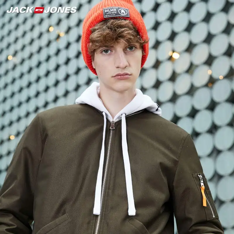 JackJones мужские бейсбольные куртки с воротником 219309512