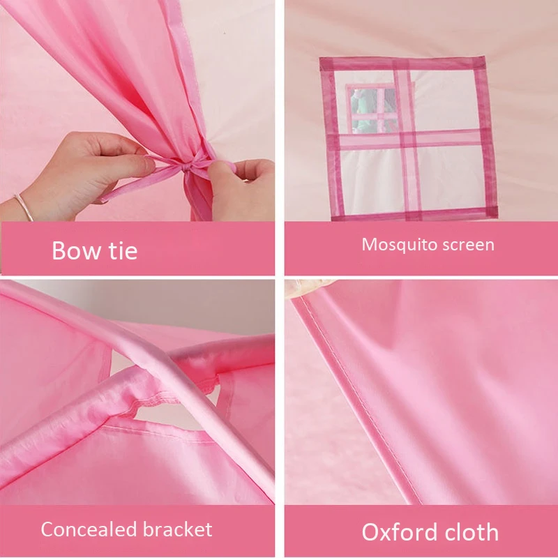 Детский Крытый и замок на открытом воздухе палатки для маленькой принцессы