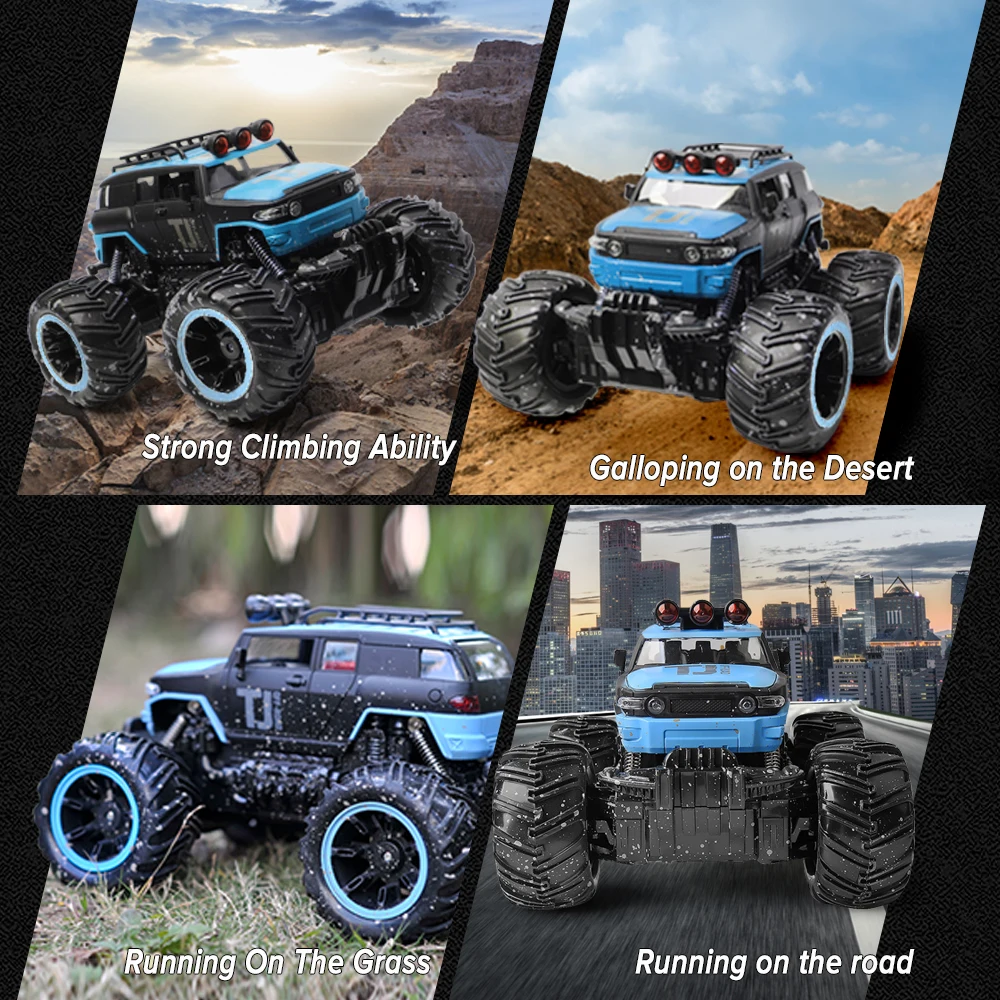 Gizmovine Rc автомобиль Dirt Bike игрушки 1/16 2WD Рок Гусеничный ралли Bigfoot внедорожник пульт