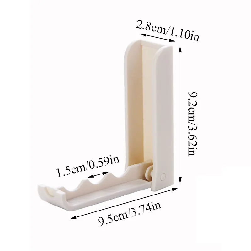 

1PC Fold Door Hook Wall Hanger Solid Color Home Storage Hallway Bedroom Door Useful Invisible Storage Holder Coat Hanger