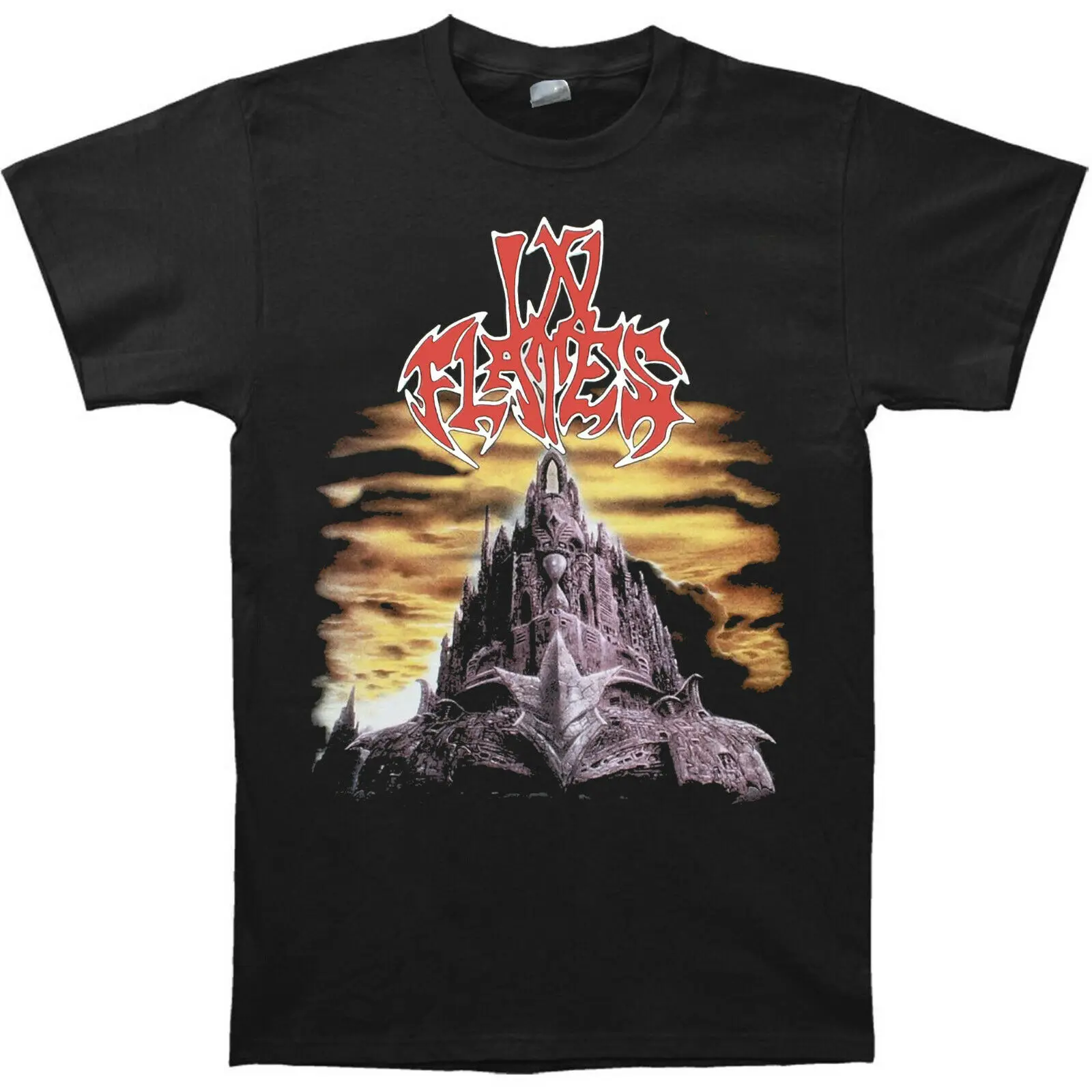 Футболка с надписью In Flames The Jester Racing 1996 | Мужская одежда