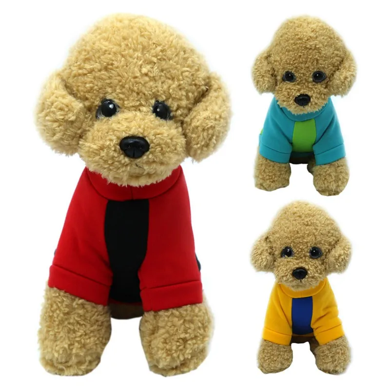 

Pet Warm Thickening Autumn And Winter Outfits Small Dogs Teddy Cartoon Cute Costume 2-legged Shirt