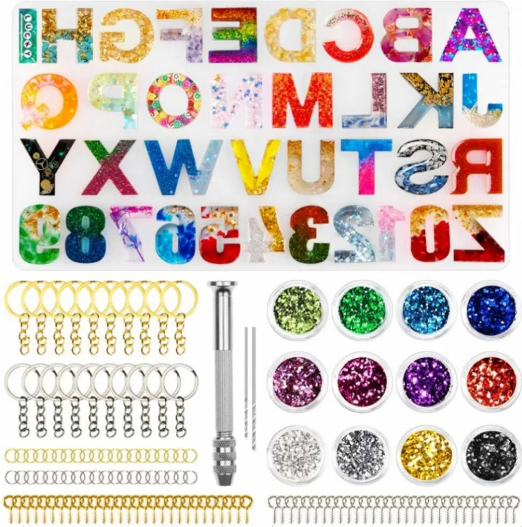 10 Styles Epoxy Casting Molds Set Silicone UV Tools kits Resin For Jewelry making DIY Earring Findings |