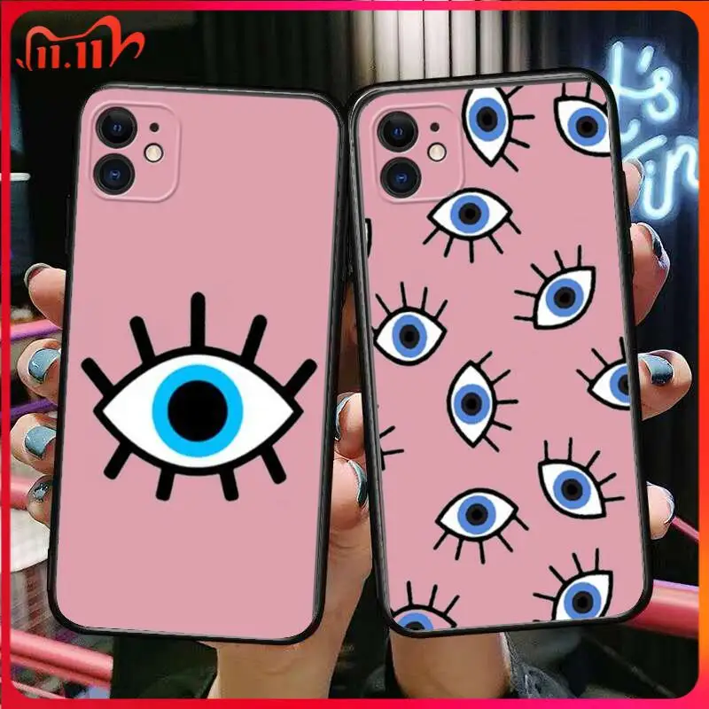 

Lucky Eye Blue Evil Eye Phone Cases For iphone 13 Pro Max case 12 11 Pro Max 8 PLUS 7PLUS 6S XR X XS 6 mini se mobile cell