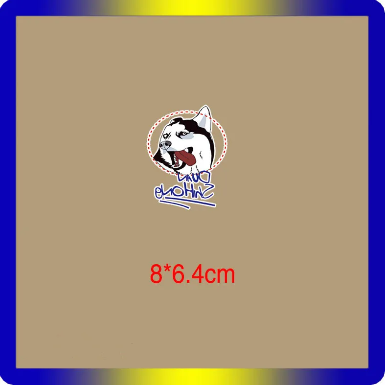 1pcs Heat Transfer Vinyl Ironing Fabric Kawaii Husky Printing Paper Thermal Sticker Art Sheet Craft for DIY T-Shirt Badges |