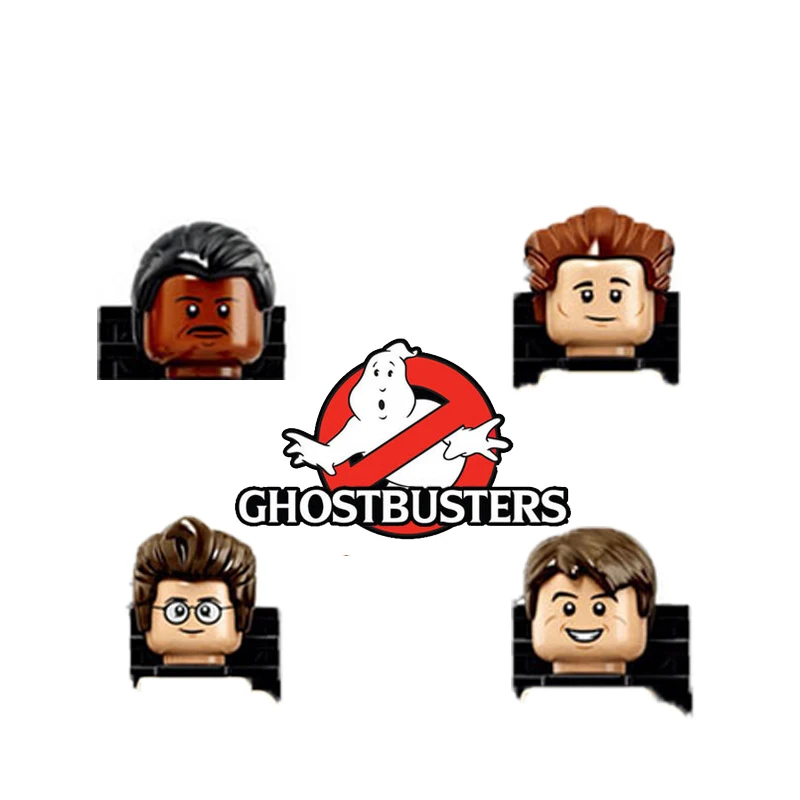 

4Pcs/Lot Supe Ghost busters Heroes Raymond Stantz Peter Venkman Model Figure Blocks Compatible Building Toys For Children
