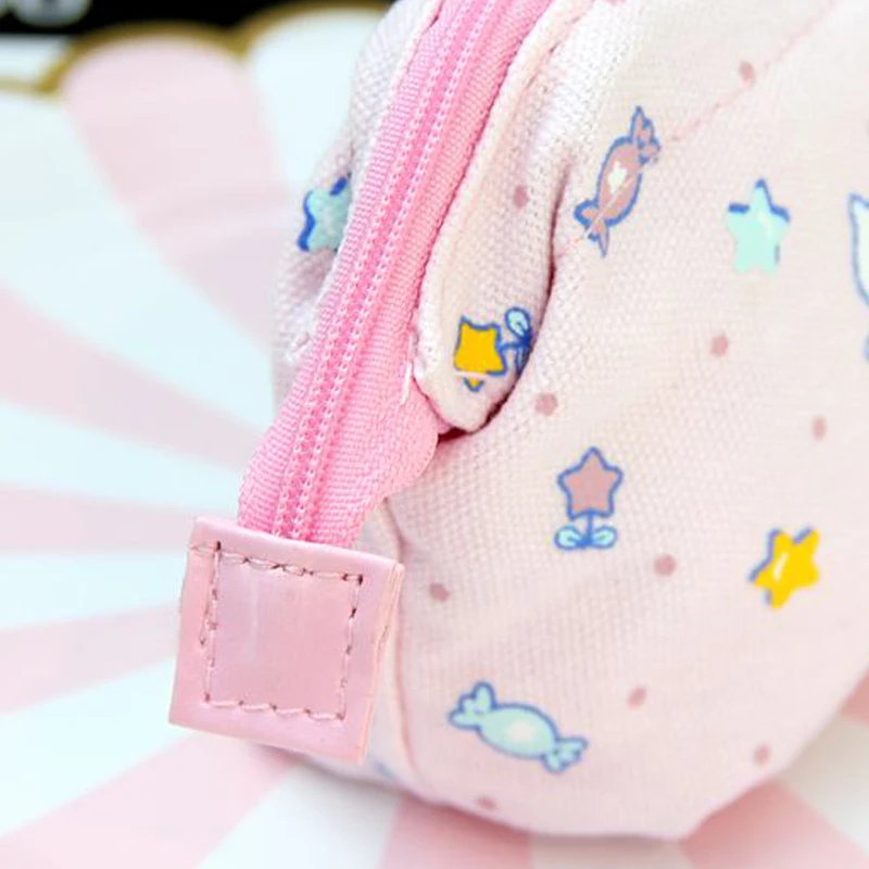 Мультяшная модная серия с милой головой мини сумка для хранения на молнии zero