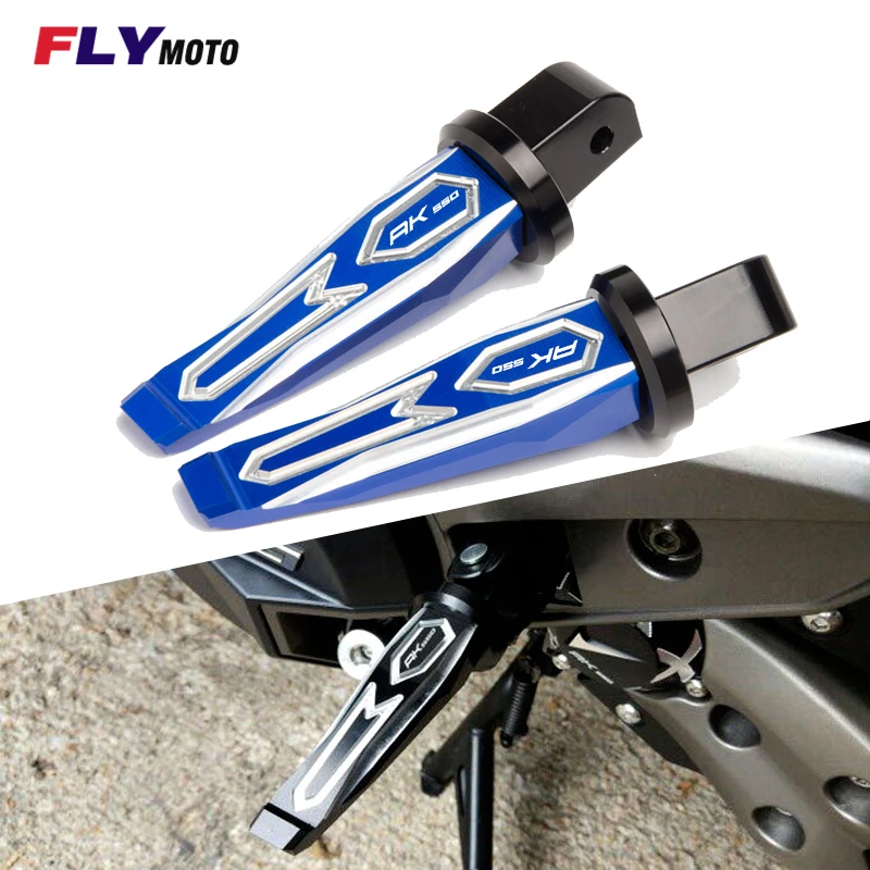 

For KYMCO AK550 AK 550 2017 2018 2019 2020 Motorcycle CNC Aluminum Rear Passenger Footrests Foot Rests Pegs Rear Pedals Peg