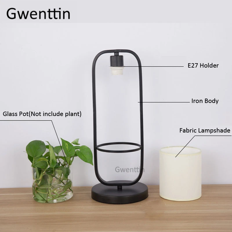 Современные настольные лампы в виде горшка для растений сделай сам