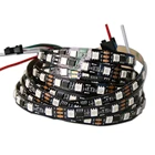 Ws2812b Рождественские огни 2812b Светодиодная лента 5 в 5050 программируемая адресная белая печатная плата 2812 ИС умная полноцветная Пиксельная лента лампа