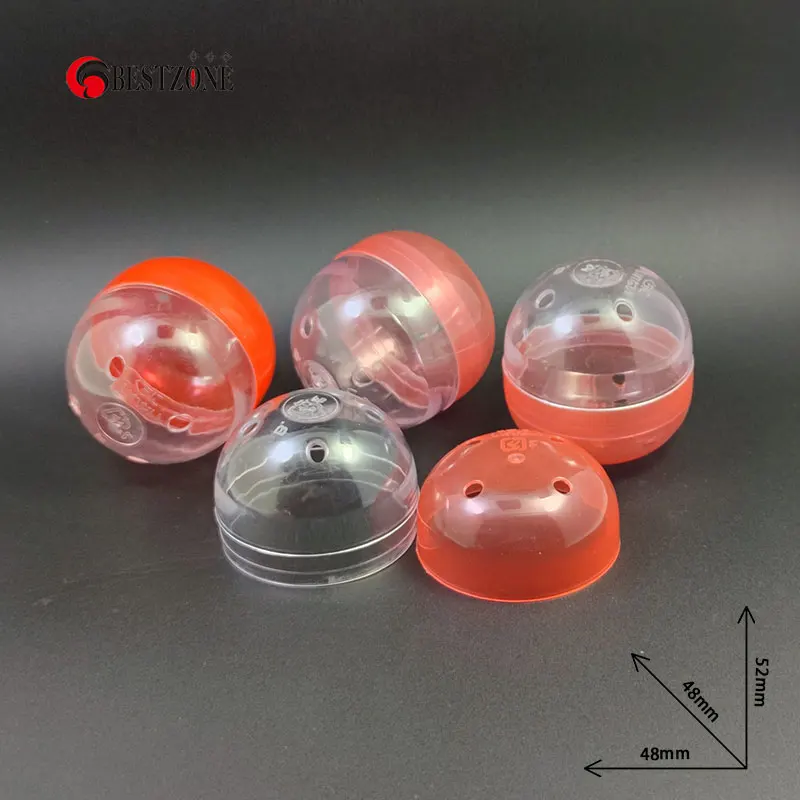 50 шт. прозрачные пластиковые капсулы-сюрпризы 48 х52 мм 1 89 х2 дюйма