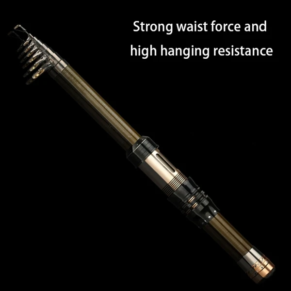Телескопическая удочка из углеродного волокна портативная спиннинговая для