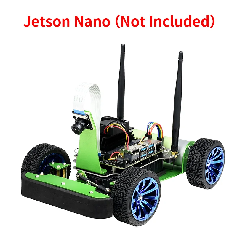 

JetRacer AI Racing Robot Acce Powered by Jetson Nano B01 4GB,Deep Learning,Self Driving,Vision Line Following (No Jetson Nano)