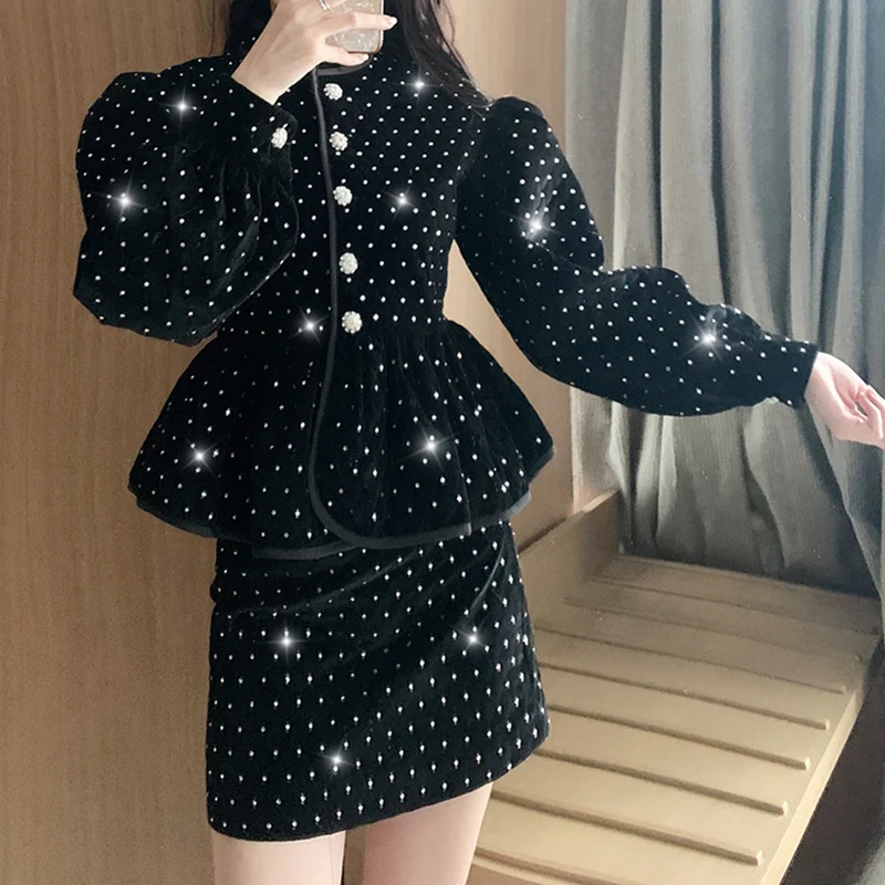 Высокая улица Новый стильный 2019 подиумный костюм набор женский с пышными