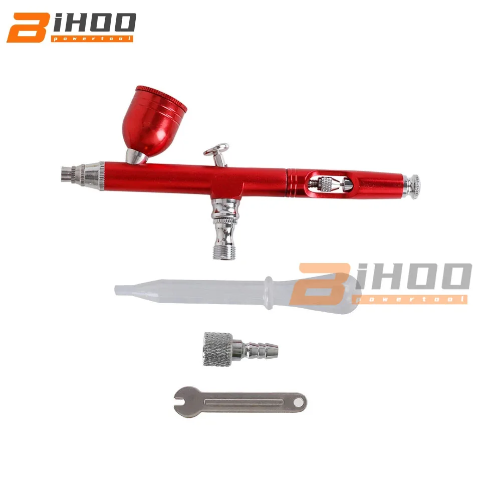 Аэрограф с гравитационной подачей краски распылитель соплом 0 3 мм в комплекте