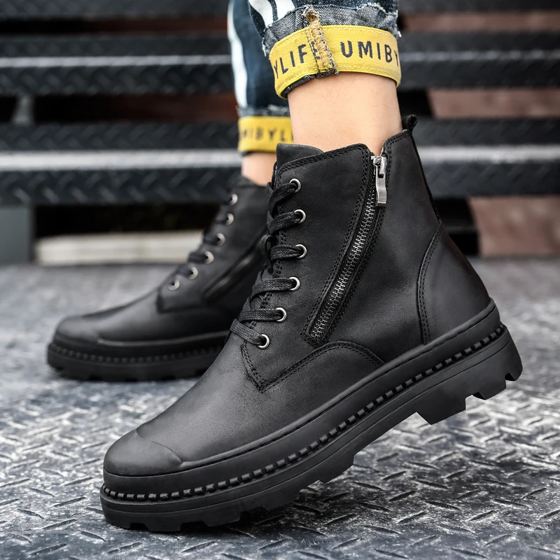 

Men Casual Boots Outdoor Footwear Men's Casual Running Shoes Mens Loafers Hot Sale Leather Men Sport Ocio Sneakers 2020