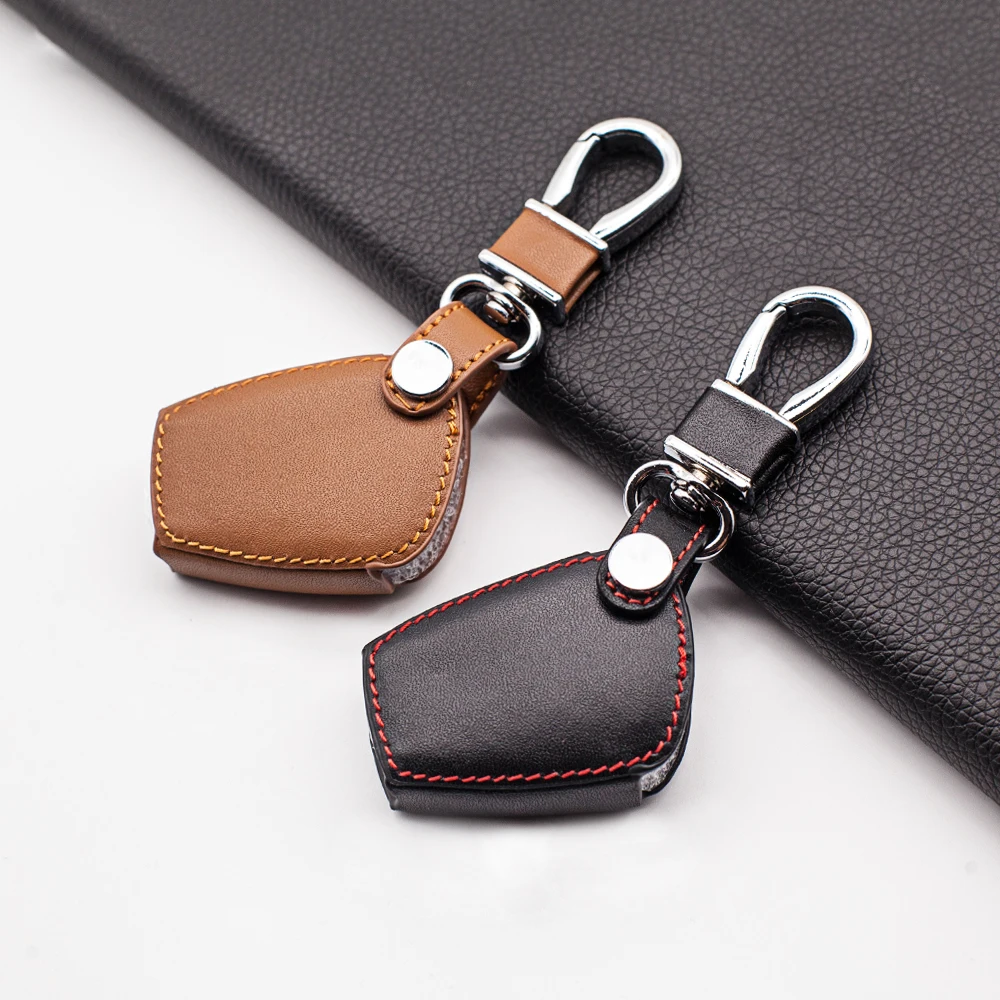 Carrying leather car key cover case For Mercedes-benz A CLASS W169 B C E S R C200E 260L GLK300 2 buttons remote | Автомобили и