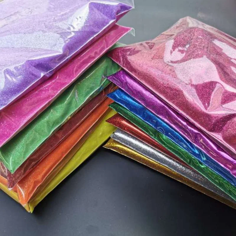 

1kg 0.3mm low temperature resistance flashing powder Glitter powder pet Sequin gold powder hexagon seven color laser powder