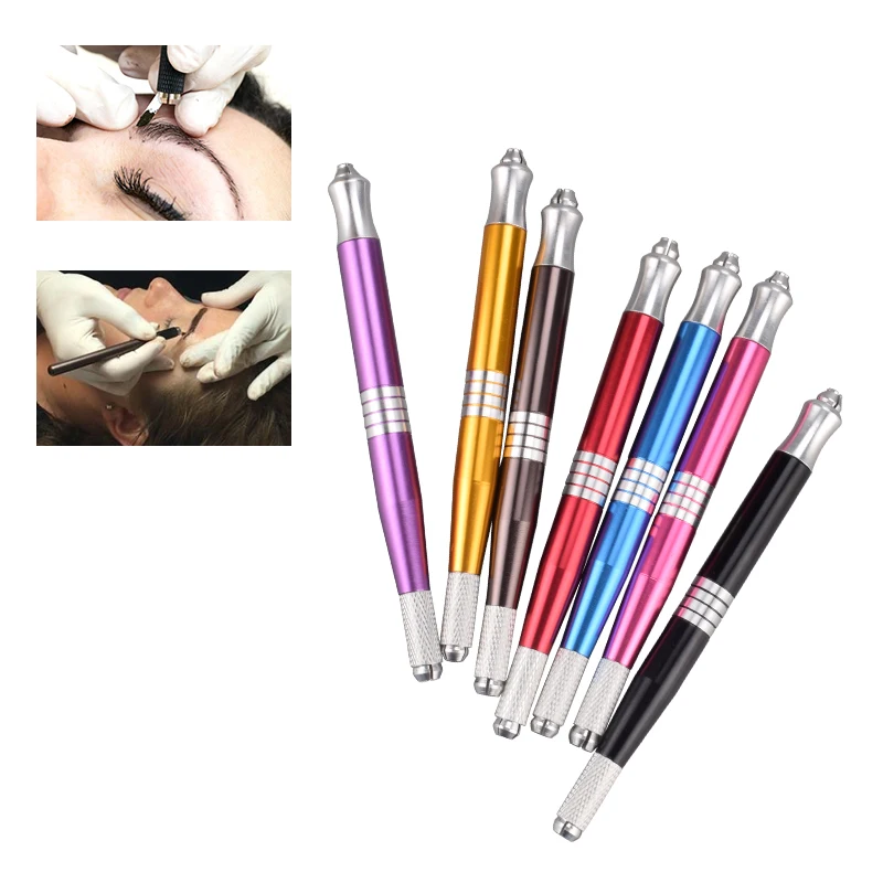 1 шт. микроблейдинг tebori ручка PCD Microblade Naald Houder wenkbrauw Permanente Make Handmatige Татуировка ручка