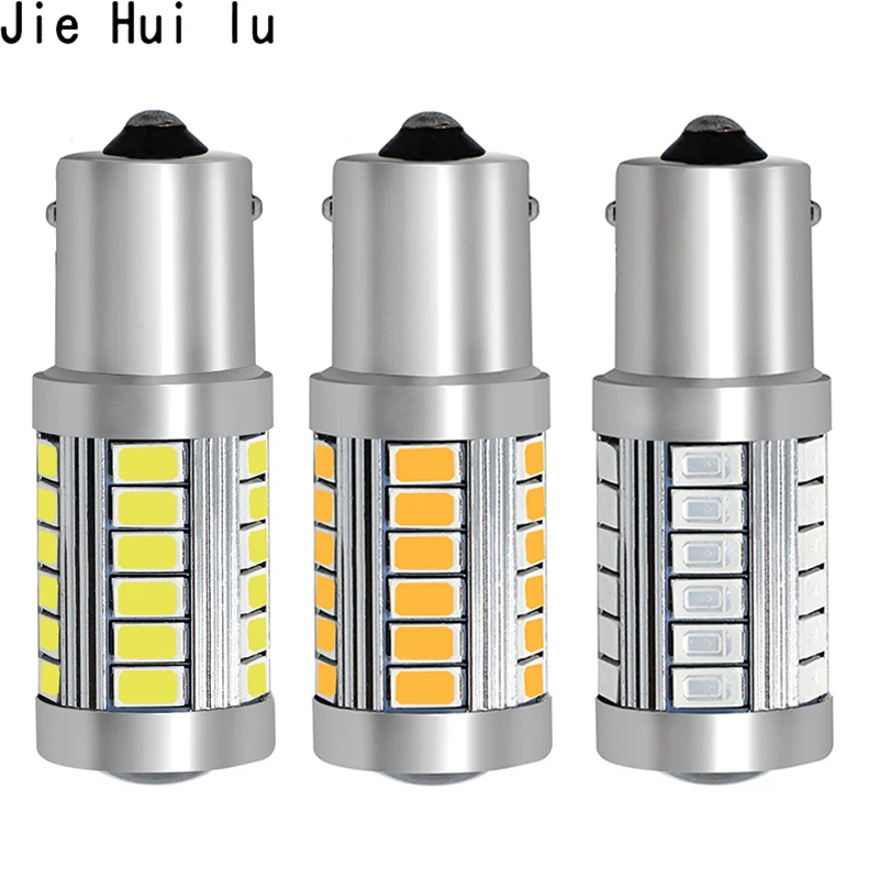 1 шт. 1157 bay15d 1156 BAU15S 33 SMD 33smd 5630 Светодиодный белый красный цвет: желтый, 12V автомобильный P21W PY21W PR21W стоп-сигнал поворота задние фонари сигнальная лампа