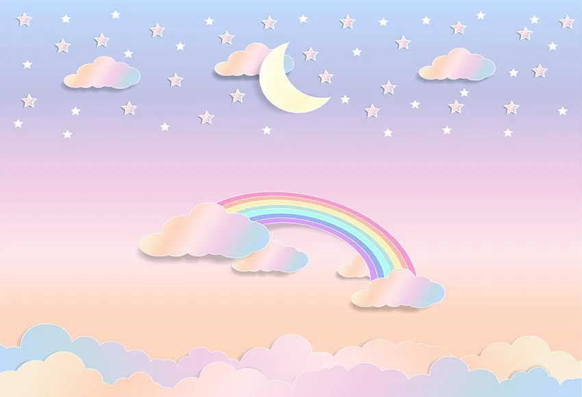 

Fantasy star moon photo background vinyl fotografia baby birthday Backdrops photography for photo studio props photocall lv-2069