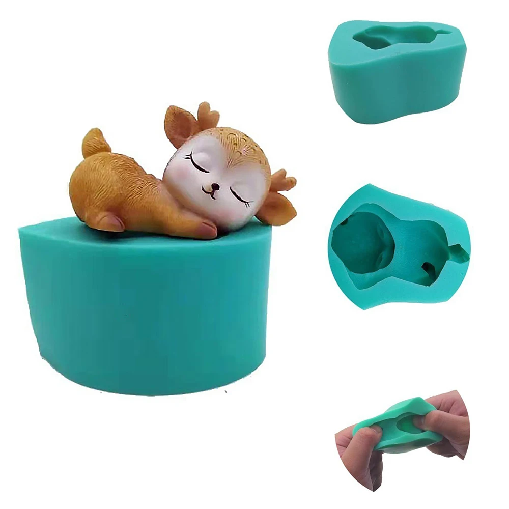 Силиконовая форма для сна оленя 3d Diy кристальная эпоксидная художественная
