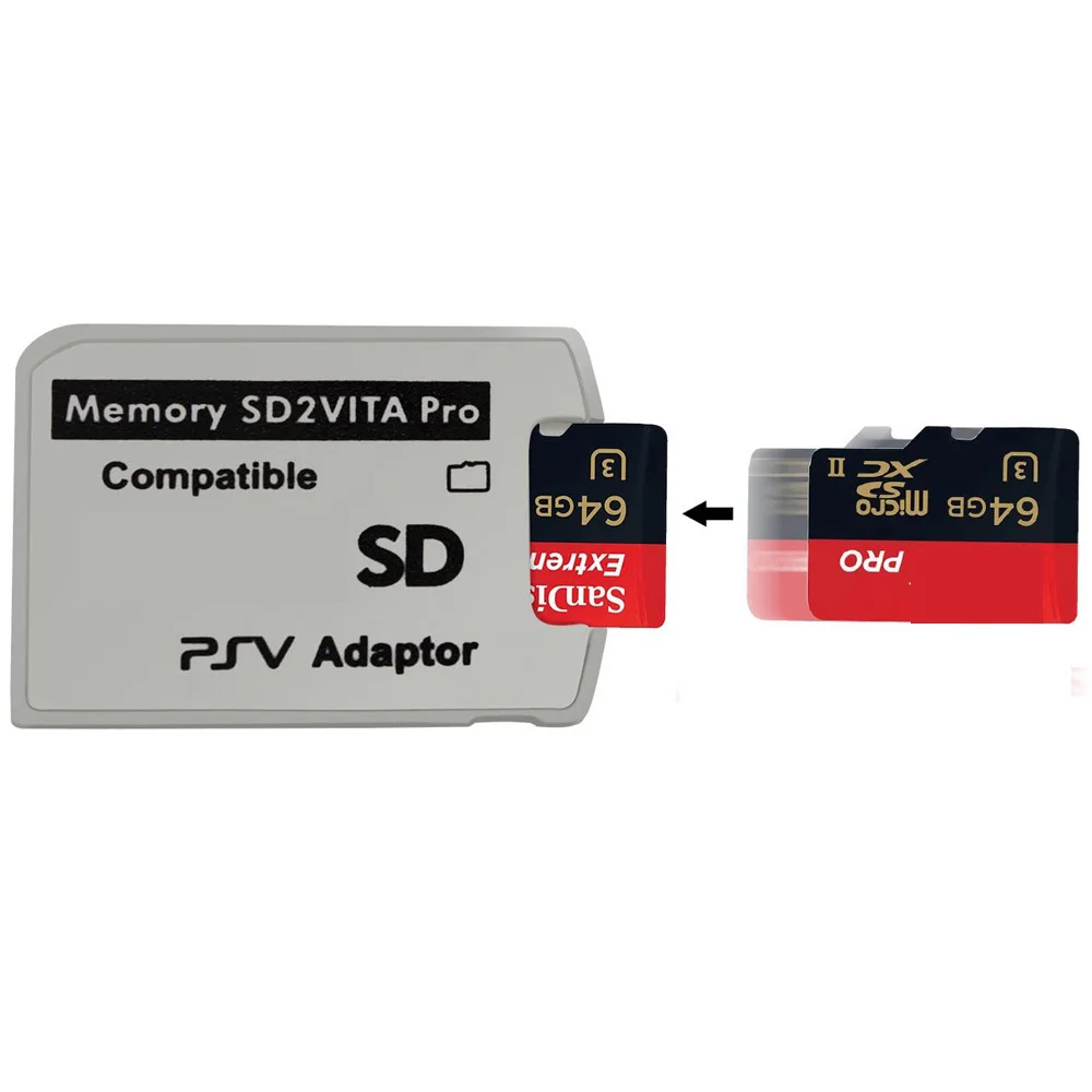 Адаптер V5.0 SD2VITA PSVSD Pro для PS Vita Henkaku 3 60 Micro SD карта памяти TF система | Электроника