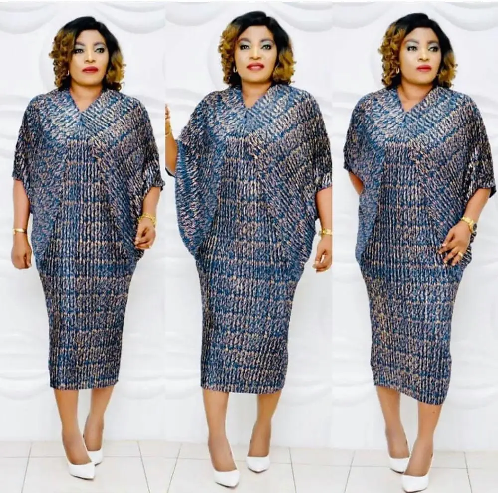 2019 Модные платья с рукавами летучая мышь для женщин/леди элегантное платье