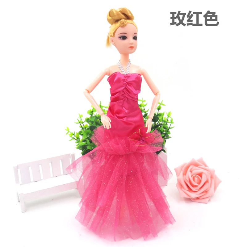 

Fashion Evening Dress Outfits for Barbie CD FR Kurhn BJD Doll Clothes Accessories Dollhouse Role Play