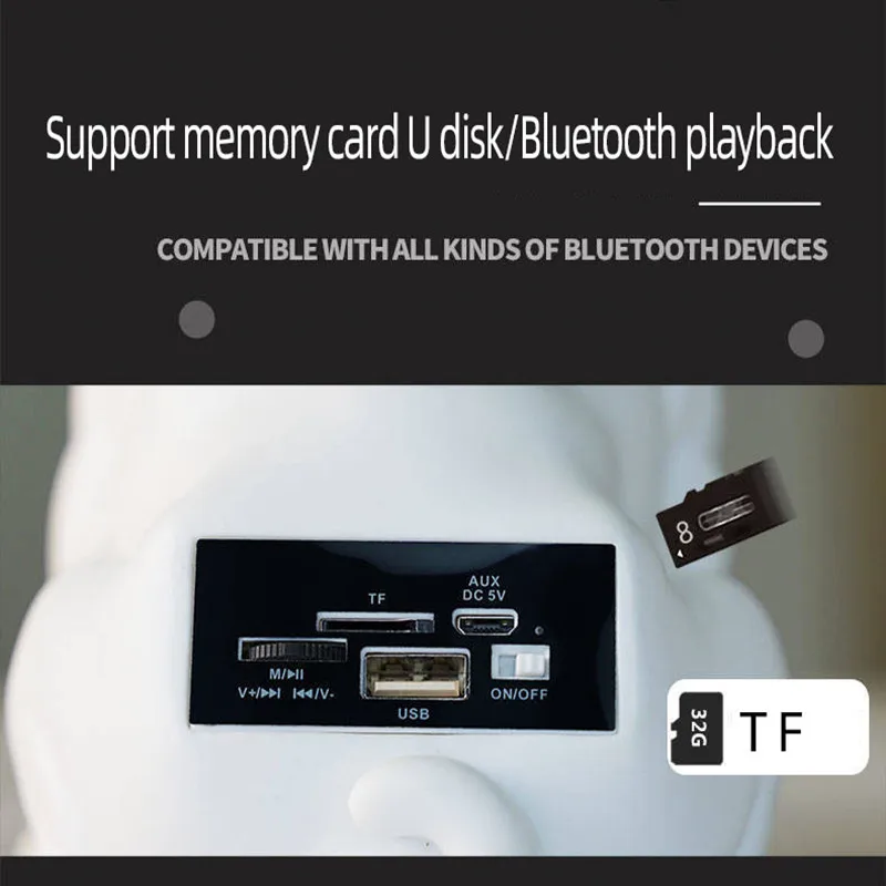 Bluetooth Беспроводная колонка голова собаки бульдог подарок взрывная карта M10