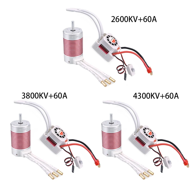 

SURPASS HOBBY Platinum Waterproof 3660 бесщеточный электродвигатель с датчиком & 60A ESC Kit для 1/10 RC Car Truck