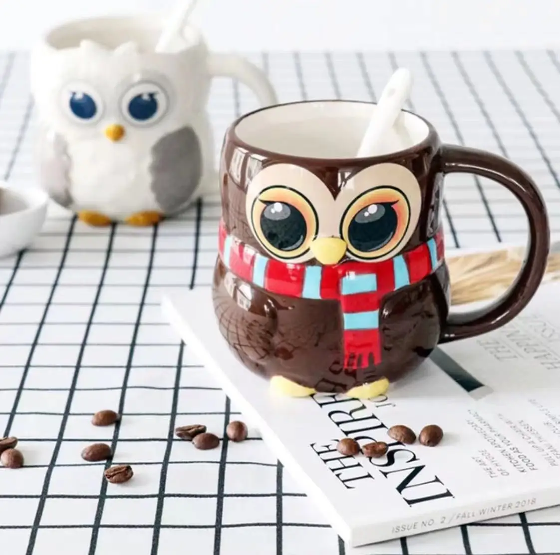 

Mark cup gift hand draw cute cartoon ceramic cup, 3 d animal cup coffee cup cup cute coffee mugs and cups cup set