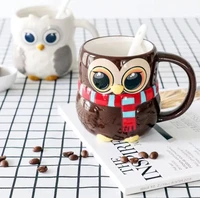 mark cup gift hand draw cute cartoon ceramic cup 3 d animal cup coffee cup cup cute coffee mugs and cups cup set